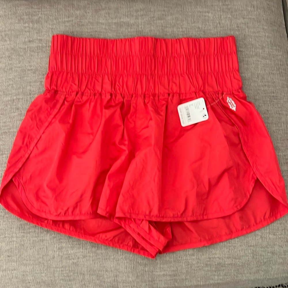 NWT Free People The Way Home Shorts Cherry Bomb 🍒 Large